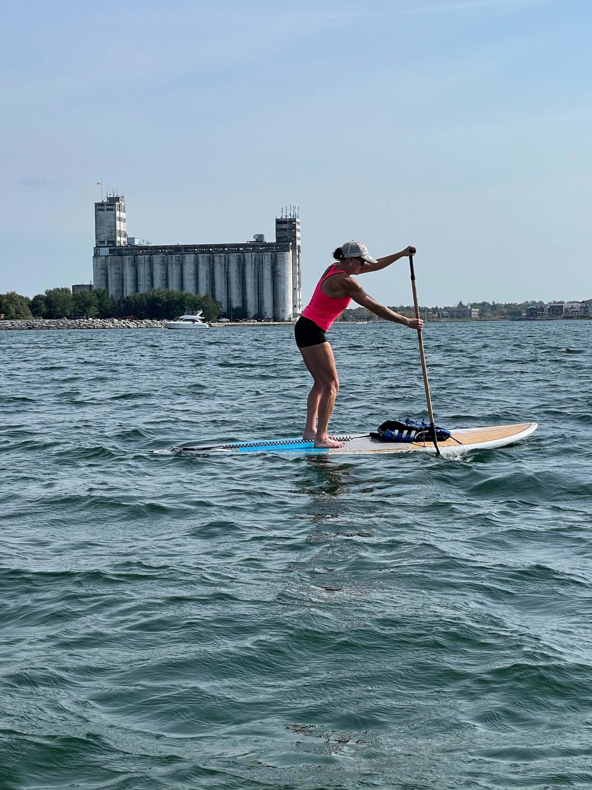 Marlo Stoutenburg stand up paddle boarding